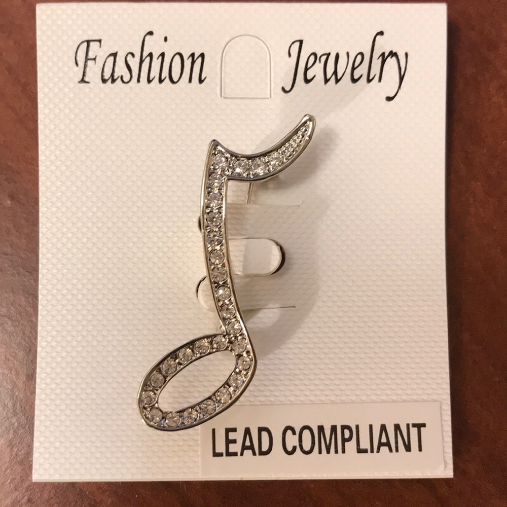 Quarter Note Brooch
